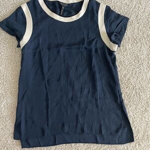 rag & bone Kids Navy and Cream Tee